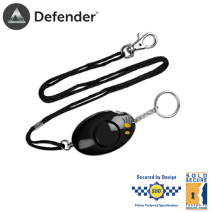 defender personal attack alarm with bag attachment