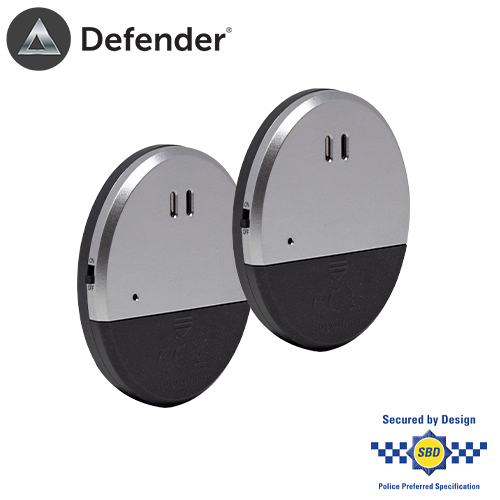 defender ultra slim vibration alarm window door alert smash glass siren 130dB