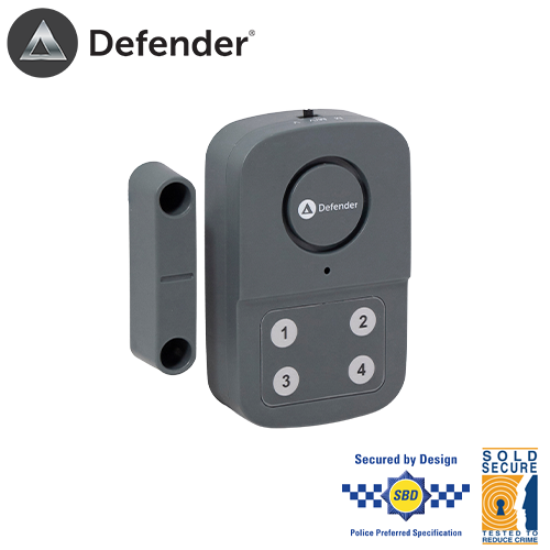 defender shed garage alarm wireless battery powered burglar alarm deter intruders magnetic contact police accredited approved alarm
