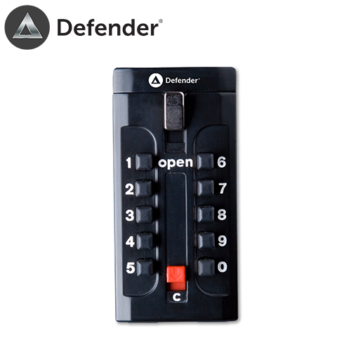 defender push button key safe large easy press buttons