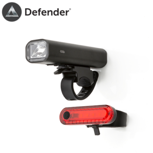 Defender Pro USB Rechargeable Bike Light Set solon pro usb cycle rear front