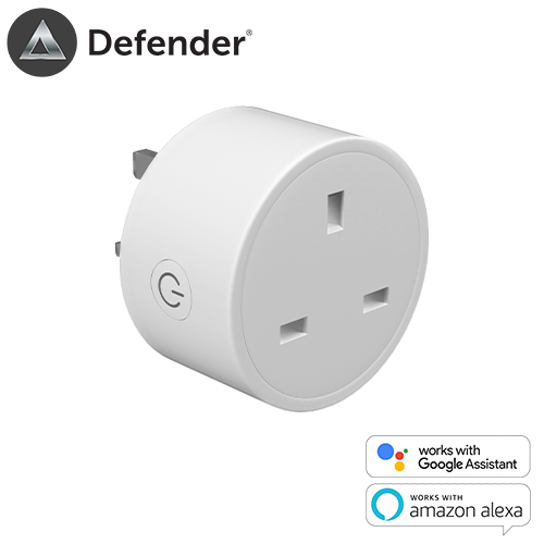 Defender Smart Plug WiFi Outlet Mini Plug Works Alexa Google Home Wireless Socket Remote Control Timer Plug Monitor Electrical Appliances Preset Times