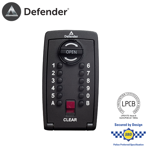 defender pro-tec key safe police preferred specification heavy duty easy press police recognised standards