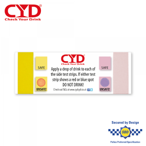 check your drink test drink spike kit 5 pack cocaine ketamin GHB drug test sbd police approved