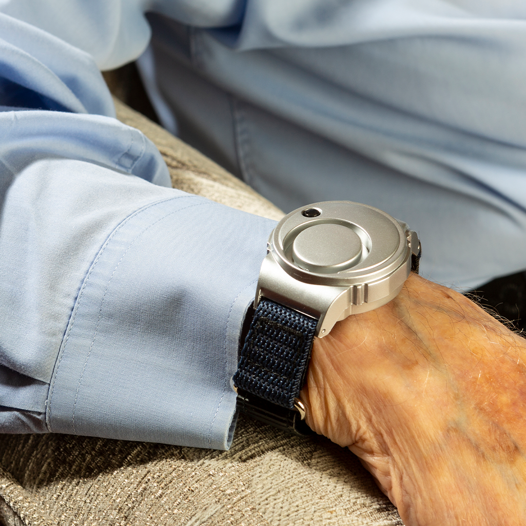 wrist worn personal alarm for elderly