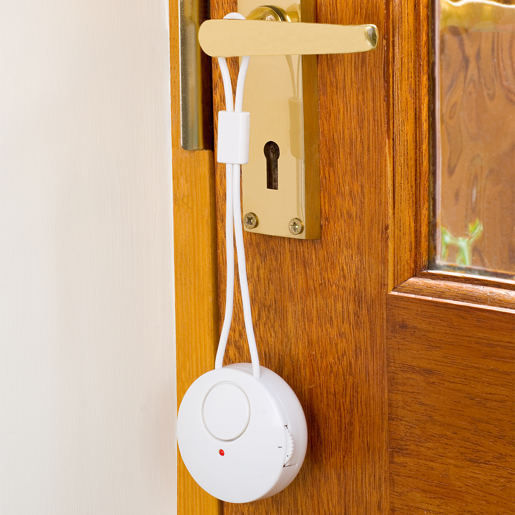 burglar alarm that detects intruders home security as seen in break in Britain