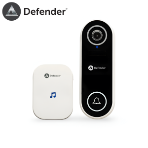 defender video doorbell wireless battery powered no cloud subscription police approved police recognised standards
