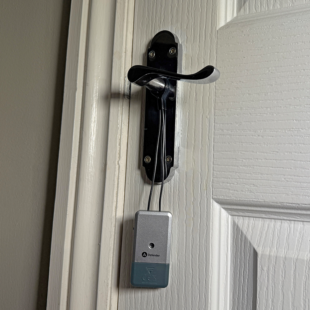 defender ultra slim door handle alarm powerful 125db