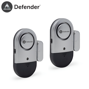 defender ultra slime chime & alarm 2 pack intruder alarm battery powered siren shop door entry chime alert