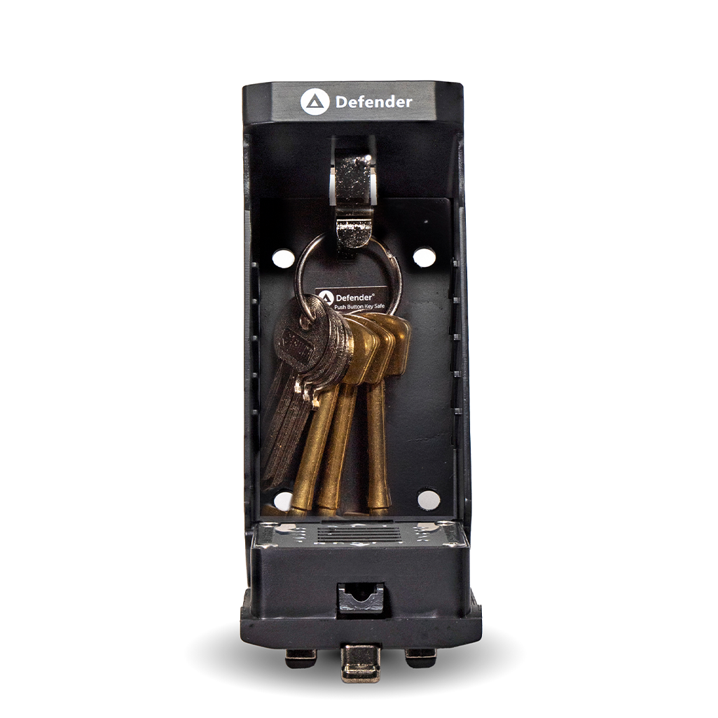 Defender push button key safe internal hook stores 6 keys