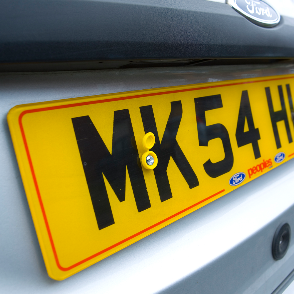 license plate screws anti tamper number plate