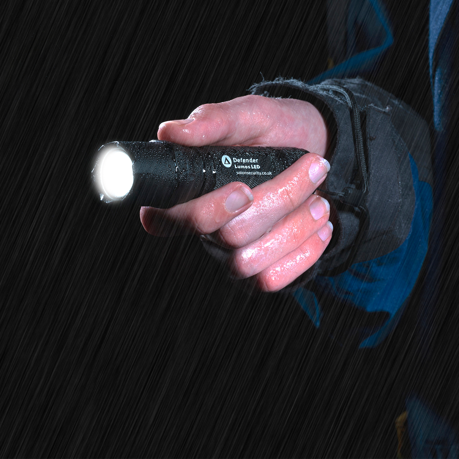 Compact small flashlight led battery powered wrist strap lightweight