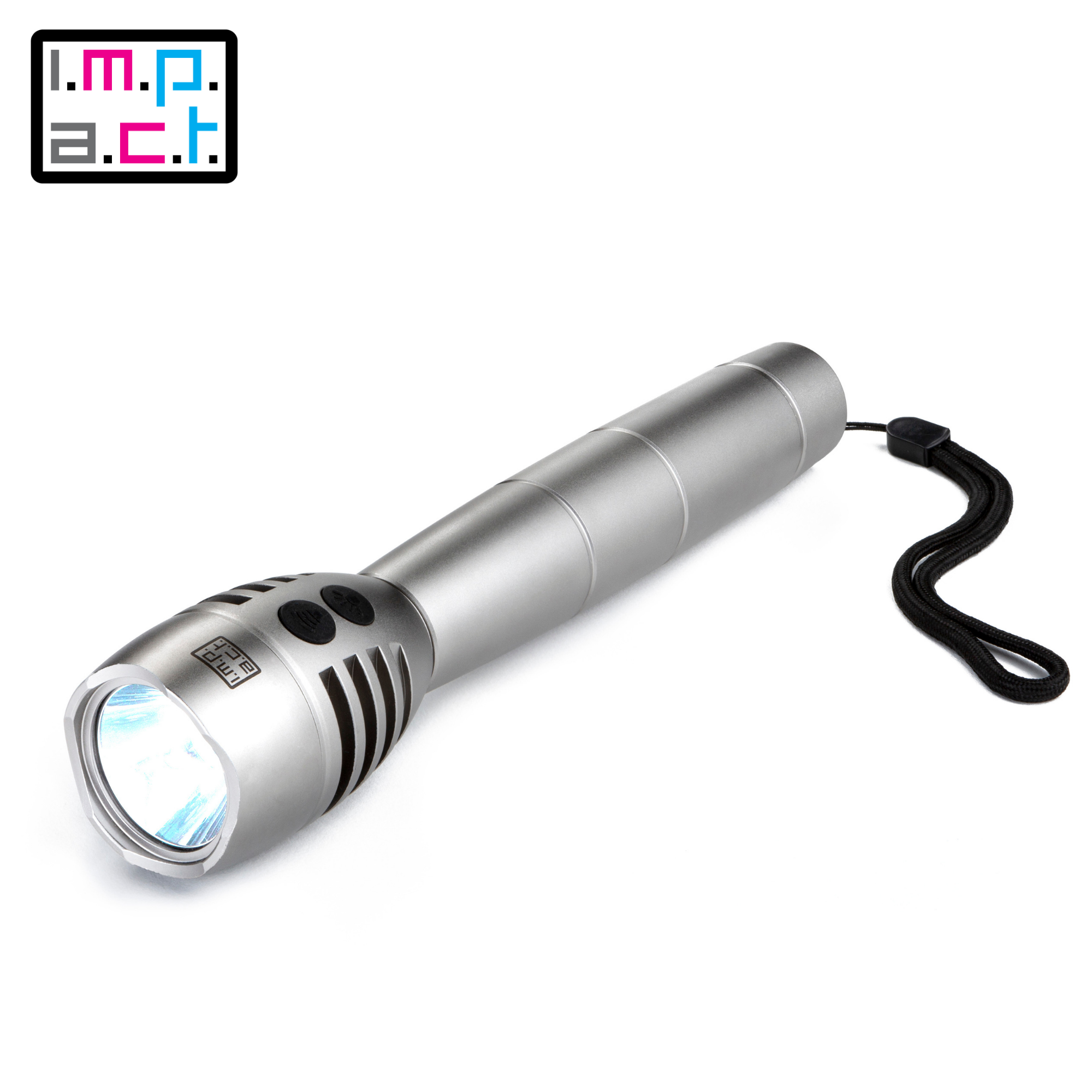 The Impact Personal Alarm Torch XL is a heavy duty LED Torch with a built-in powerful alarm
