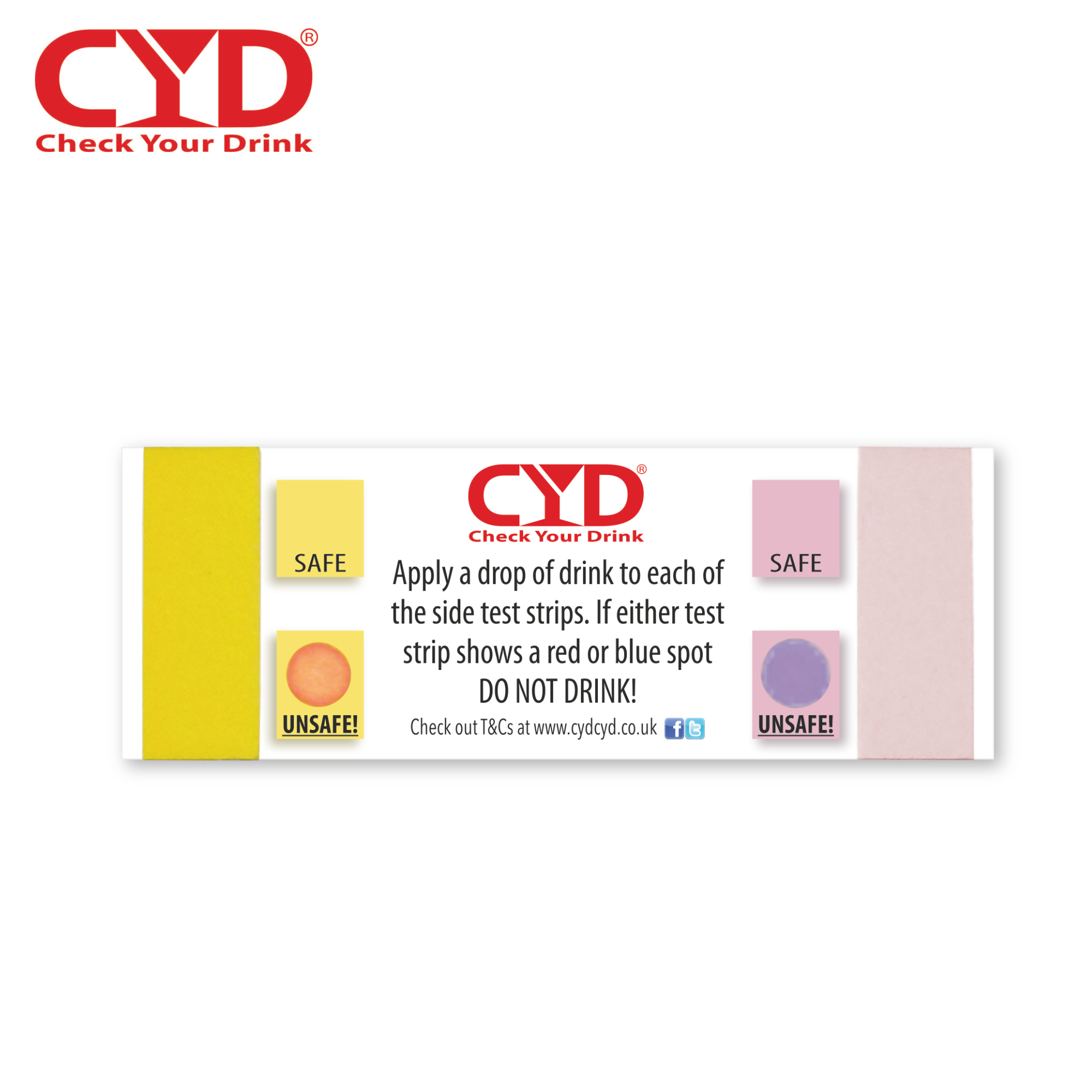 check your drink test drink spike kit 5 pack cocaine ketamin GHB drug test sbd police approved