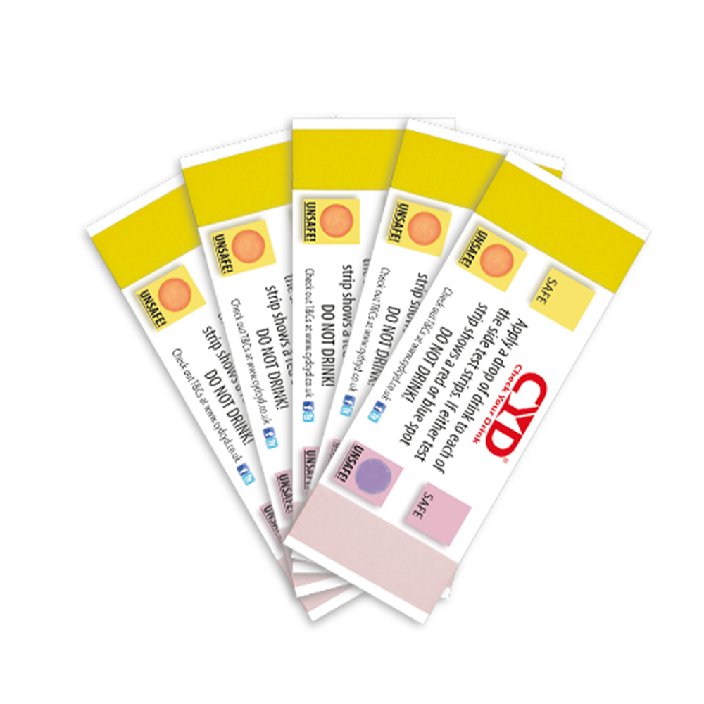 drink spiking test strips 5 pack