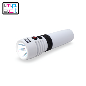impact mini personal alarm torch personal attack alarm for women mini flashlight LED