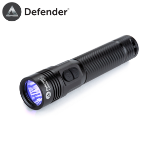 defender lumos uv torch dual purpose led white light handheld rechargeable forensic torch