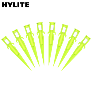 hylite peg-lite tent pegs LED light up battery powered waterproof camping 8 pack