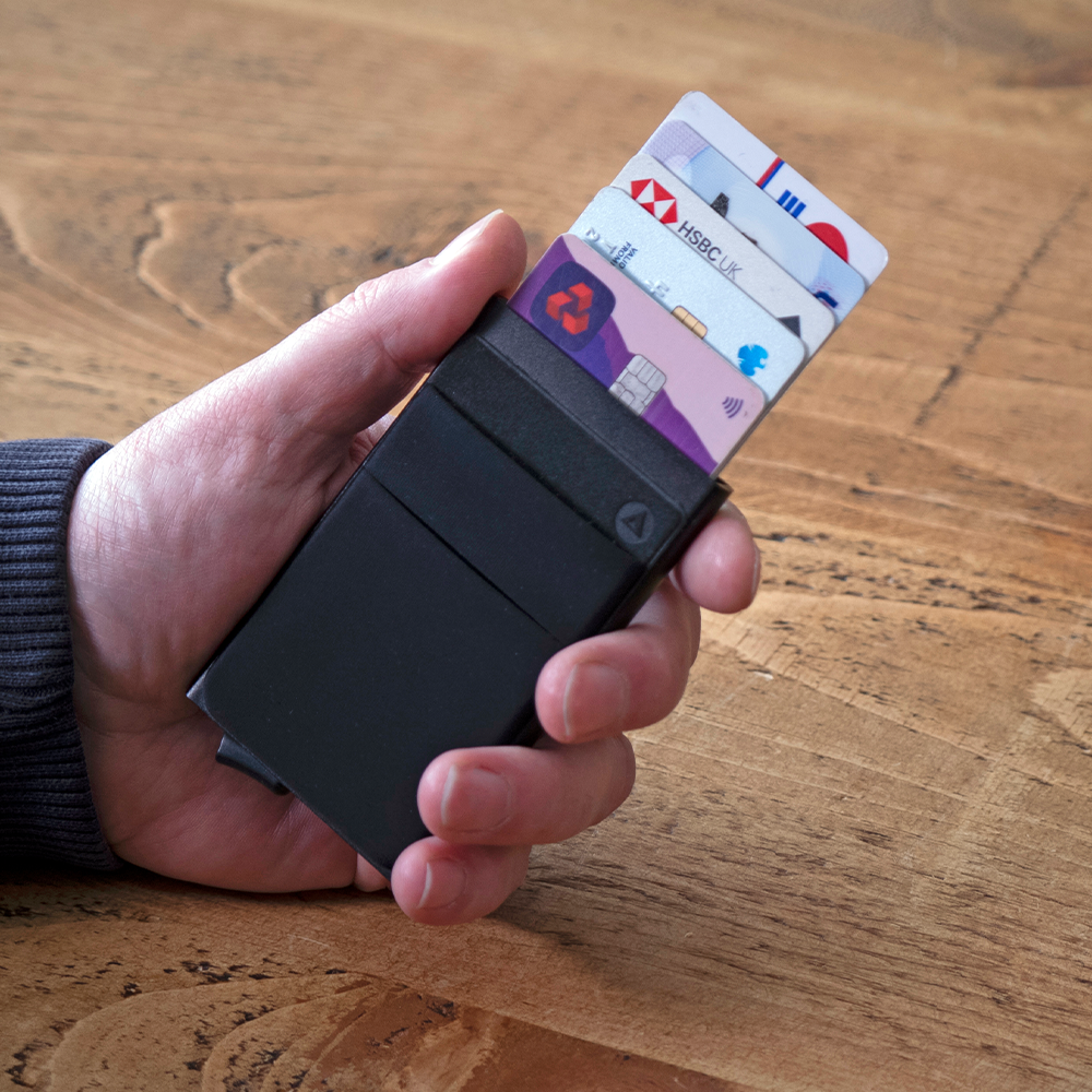 card defender vault rfid blocking smart wallet credit cards cash police accredited