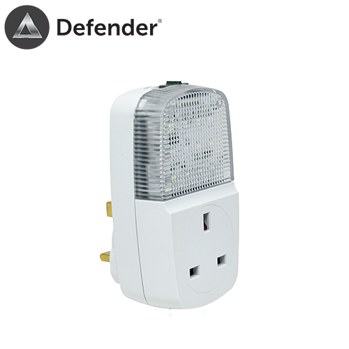 defender plug in sim tv with socket fake tv led light simulator security device anti theft burglar deterrent