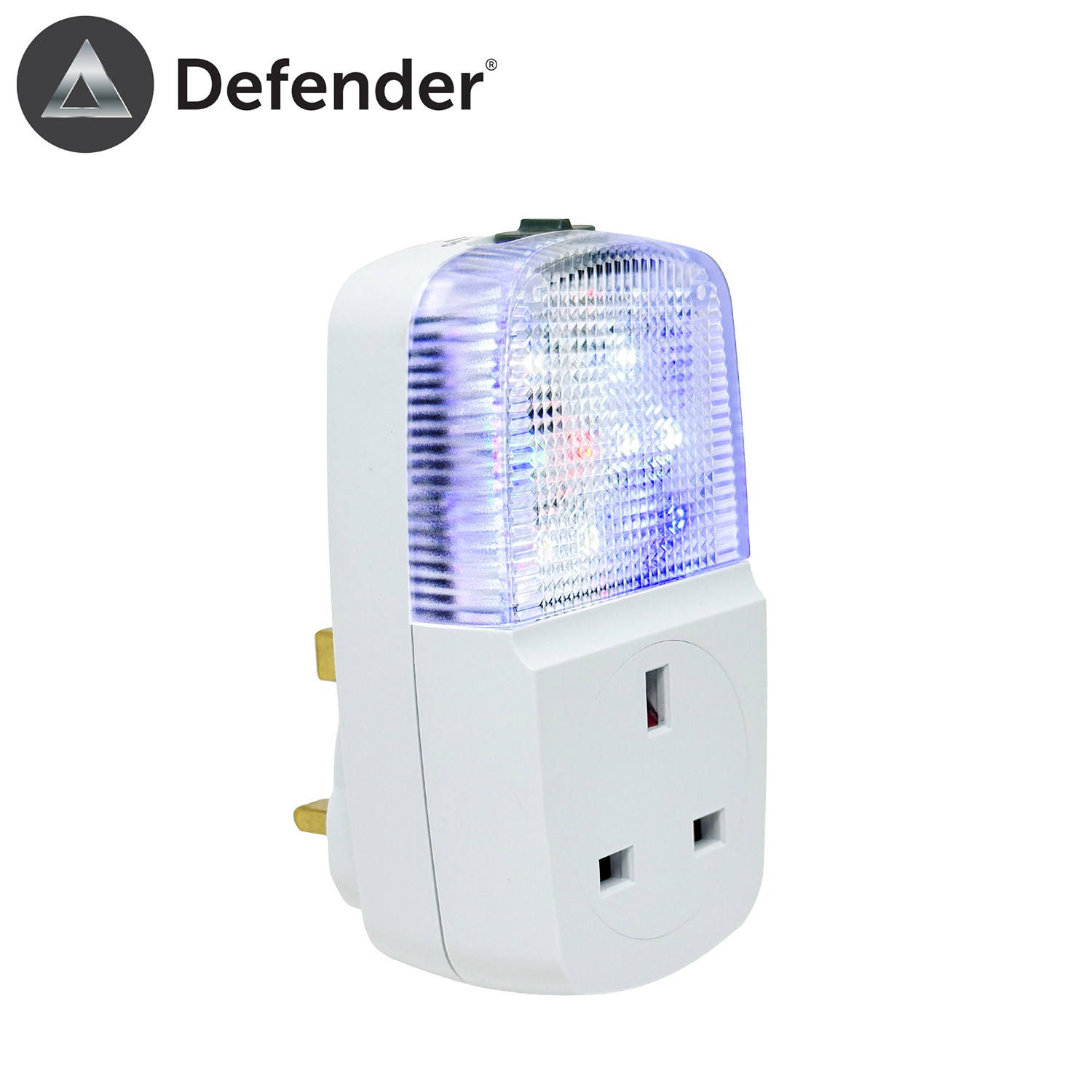 defender plug in sim tv with socket fake tv led light simulator security device anti theft burglar deterrent