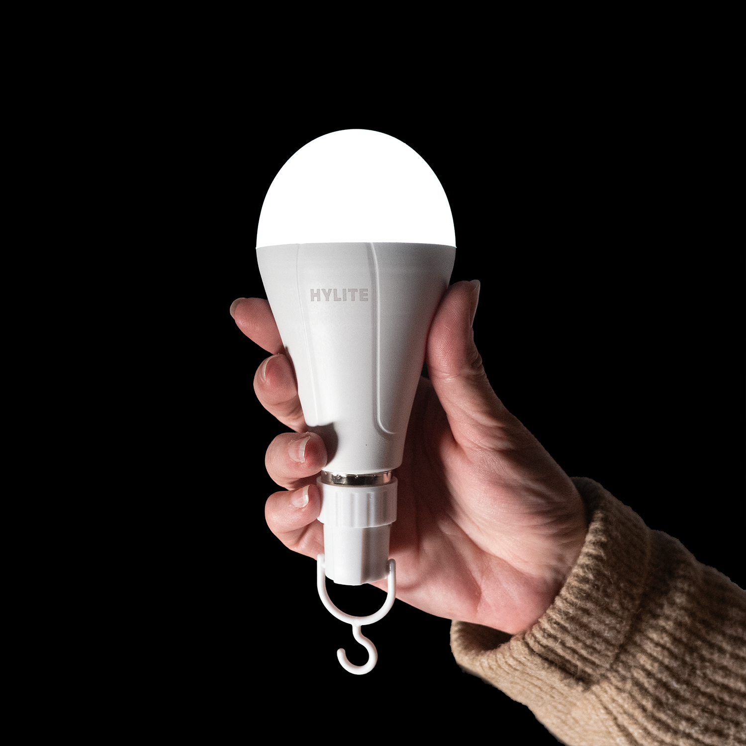 Hylite emergency light bulb led b22 fitting portable light hanging hook