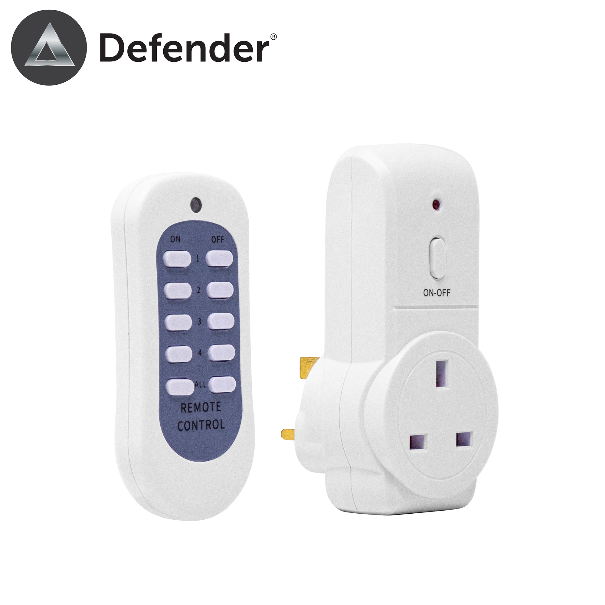 Defender Remote Control Socket for controlling household appliances from up to 20 metres away