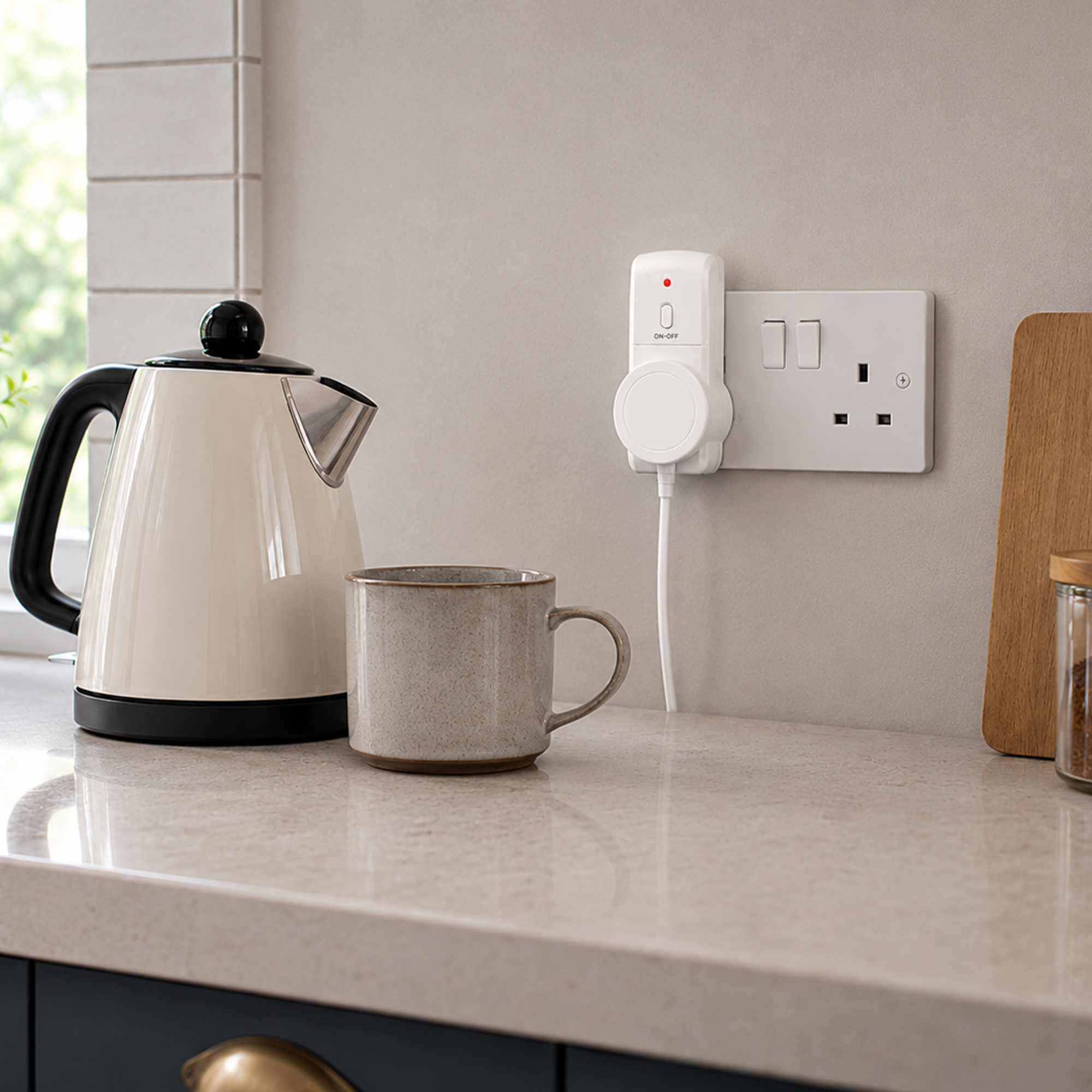 Remote operated power socket suitable for everyday home appliances