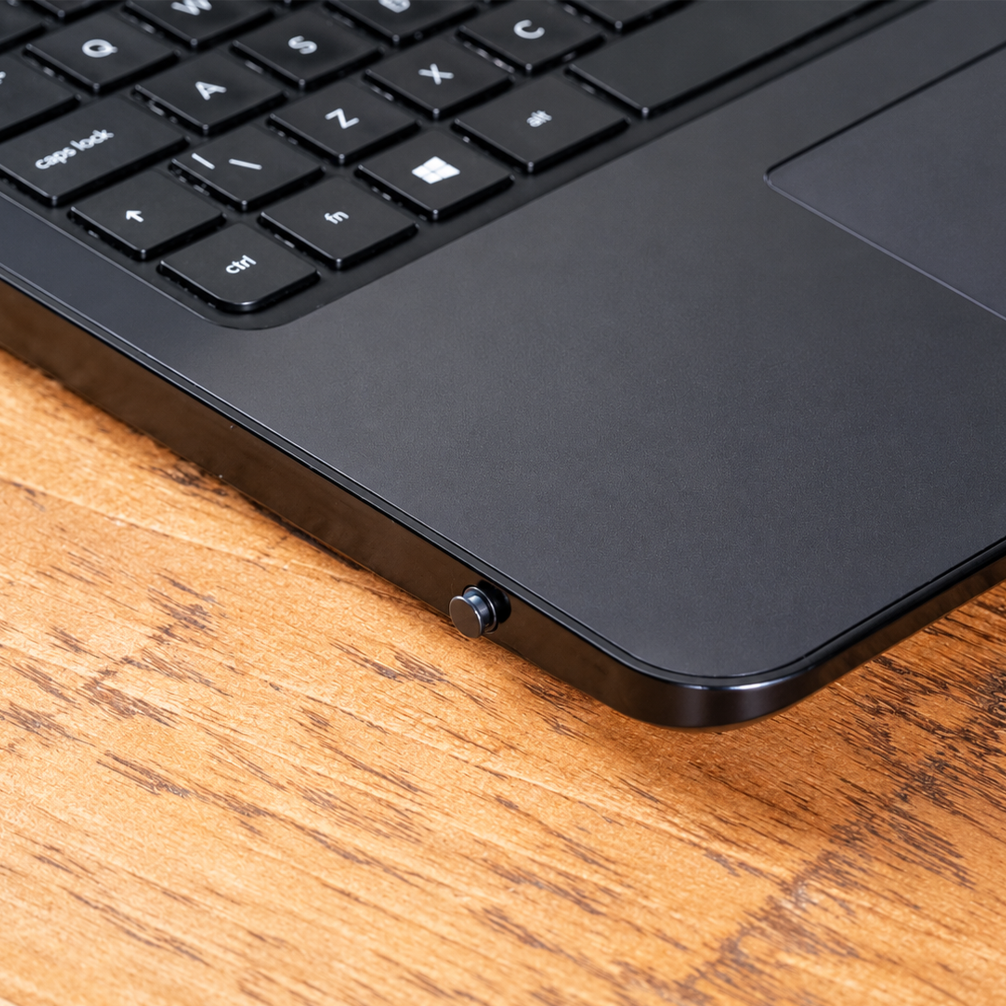 Audio jack blocker inserted into laptop